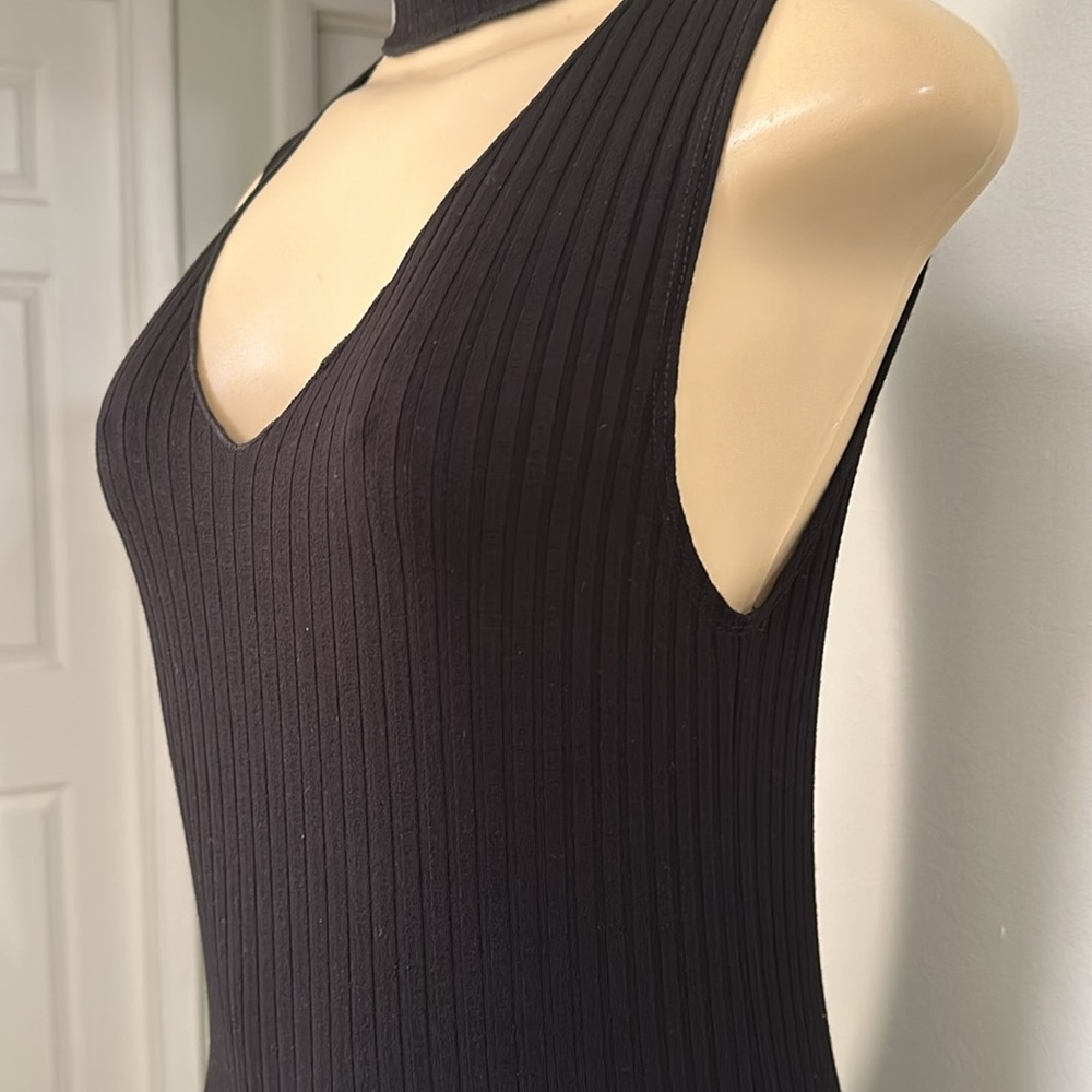 Turtleneck Cocktail Black Dress , Size XS - Picture 8 of 8